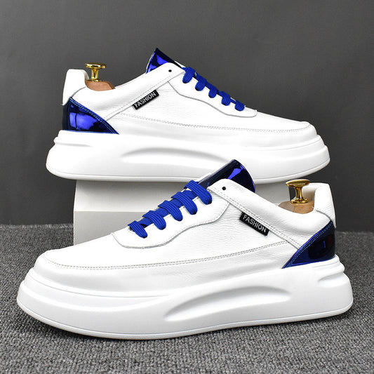 Men's Spring Breathable Lightweight Trendy Korean White Men's Shoes