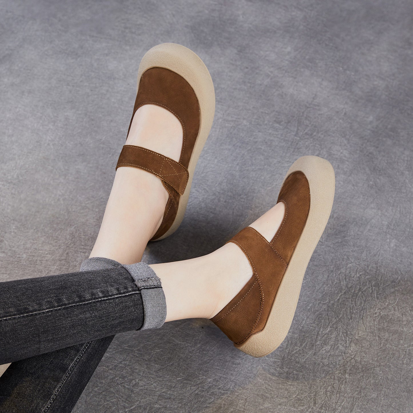 Women's Jane Flat Shallow Mouth Pumps Spring Soft Women's Fashion Shoes