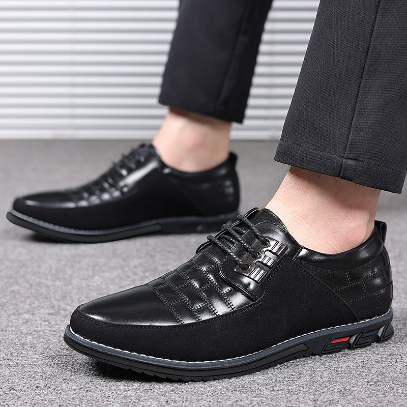 Men's Round Toe Pumps Front Flat Leisure Casual Shoes