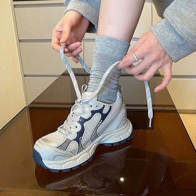 Women's Elegant Increasing Insole Uncle's Platform Dad Casual Shoes