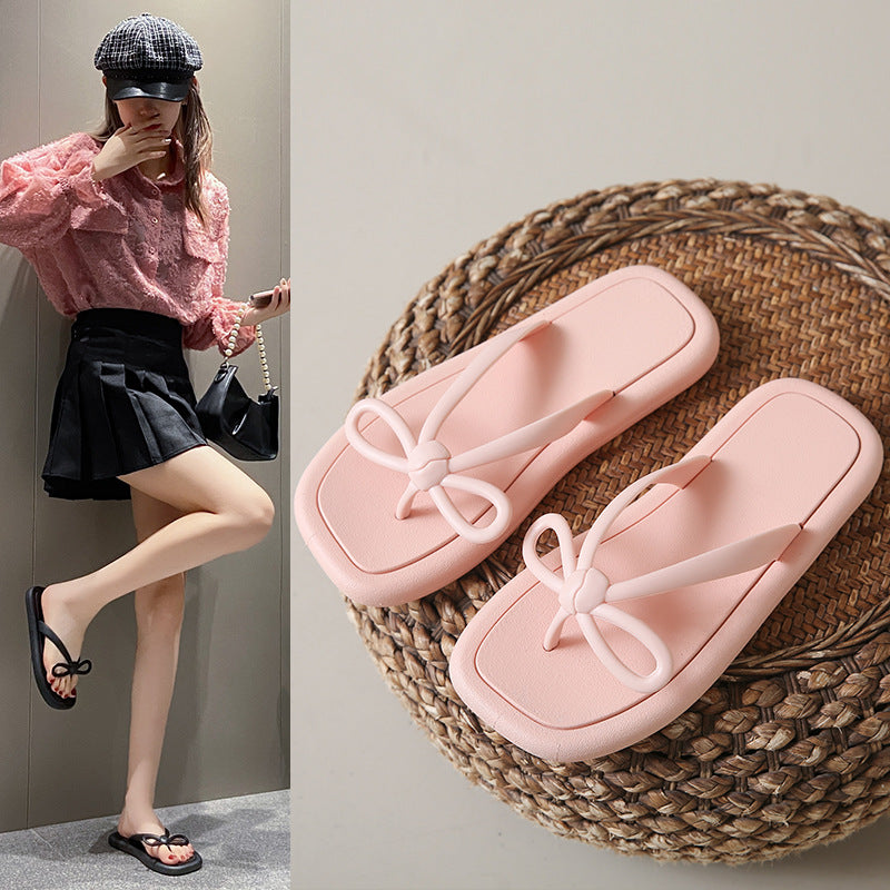 Summer Bowknot Female Fashion Outdoor Fairy Sandals