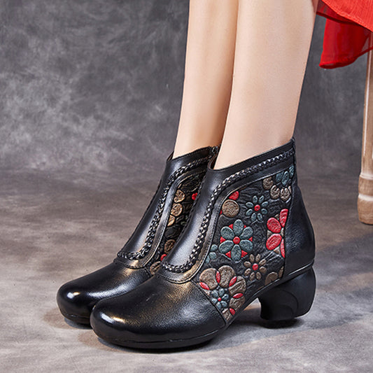 Women's Cowhide Veet Warm Cotton Thick Soft Women's Shoes