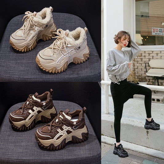 Women's Bottom Heightened Daddy Fashion Small Korean Women's Shoes