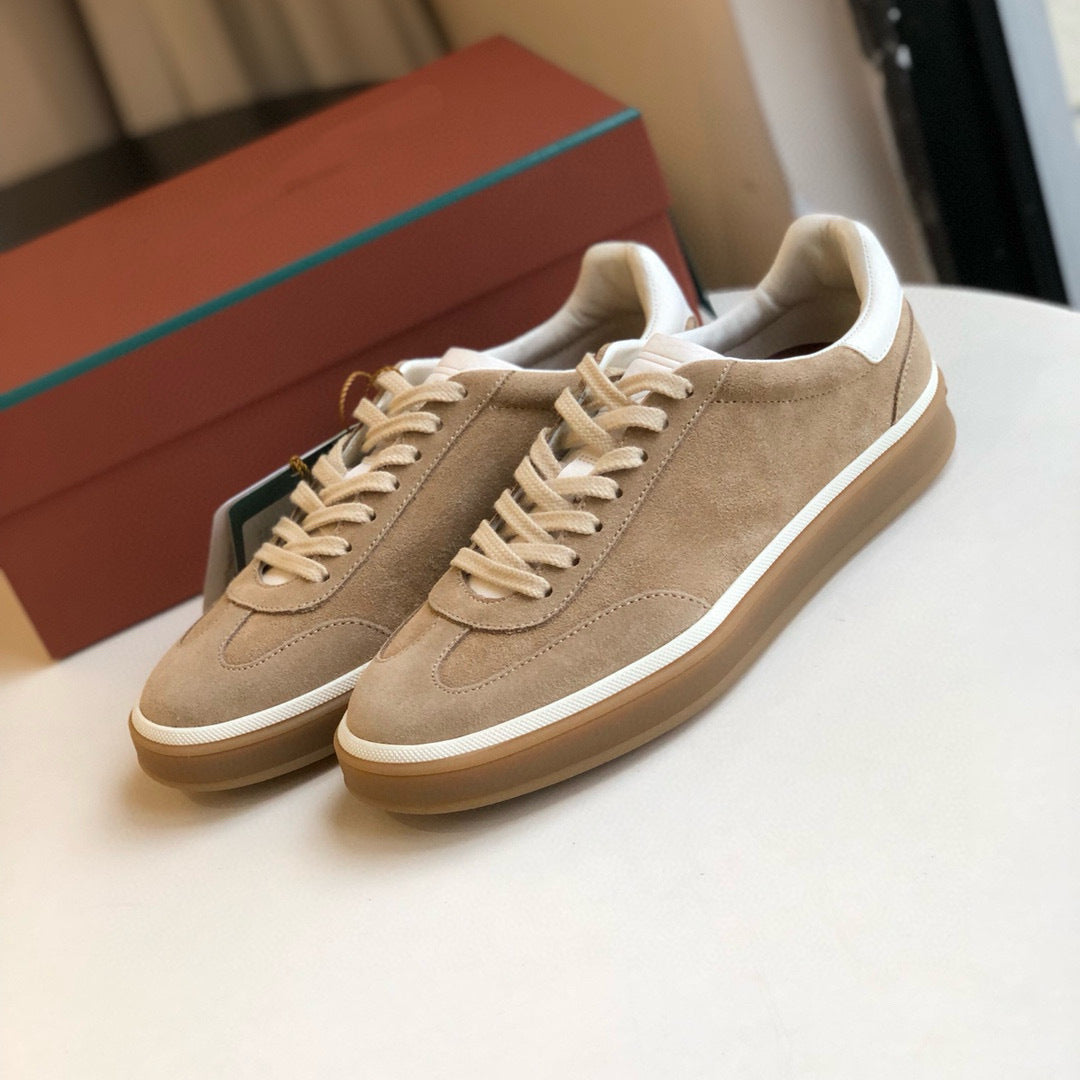 Women's & Men's German Training White Flat Couple Women's Sports Shoes