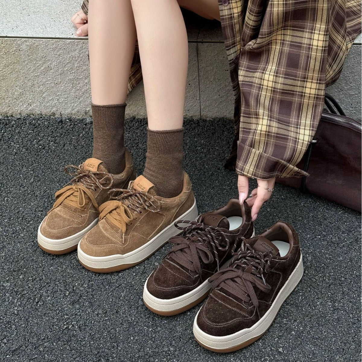 Women's Autumn Round Toe Fashion Sports Leisure Retro Women's Shoes