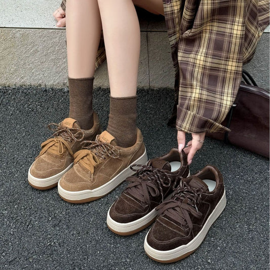 Women's Autumn Round Toe Fashion Sports Leisure Retro Women's Shoes