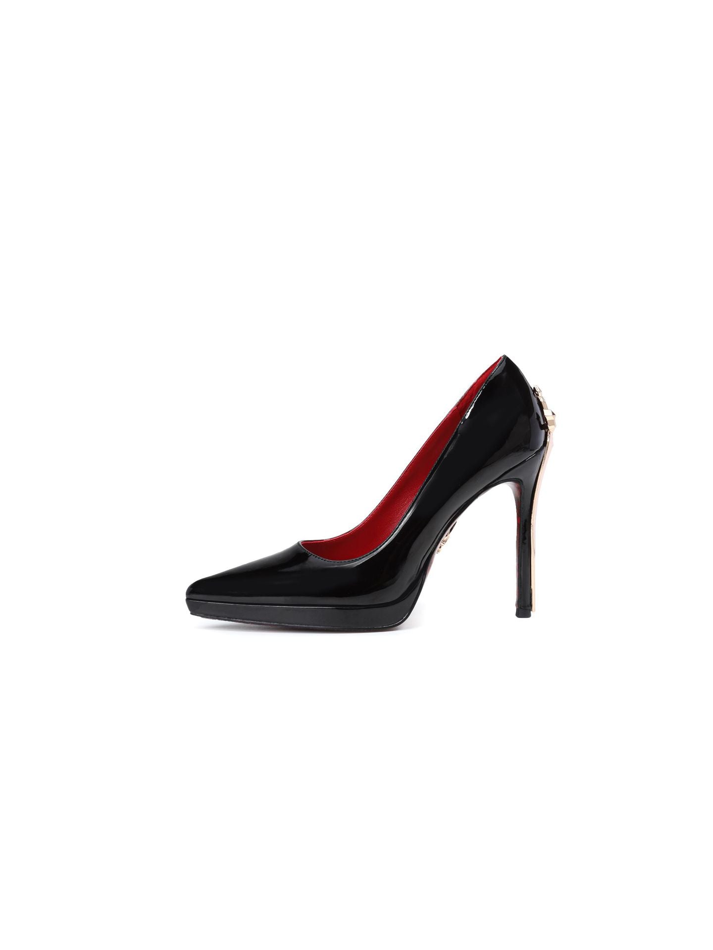 Women's Platform Golden Blade Stiletto Pointed Red Bottom Adult High Heeled Sandals