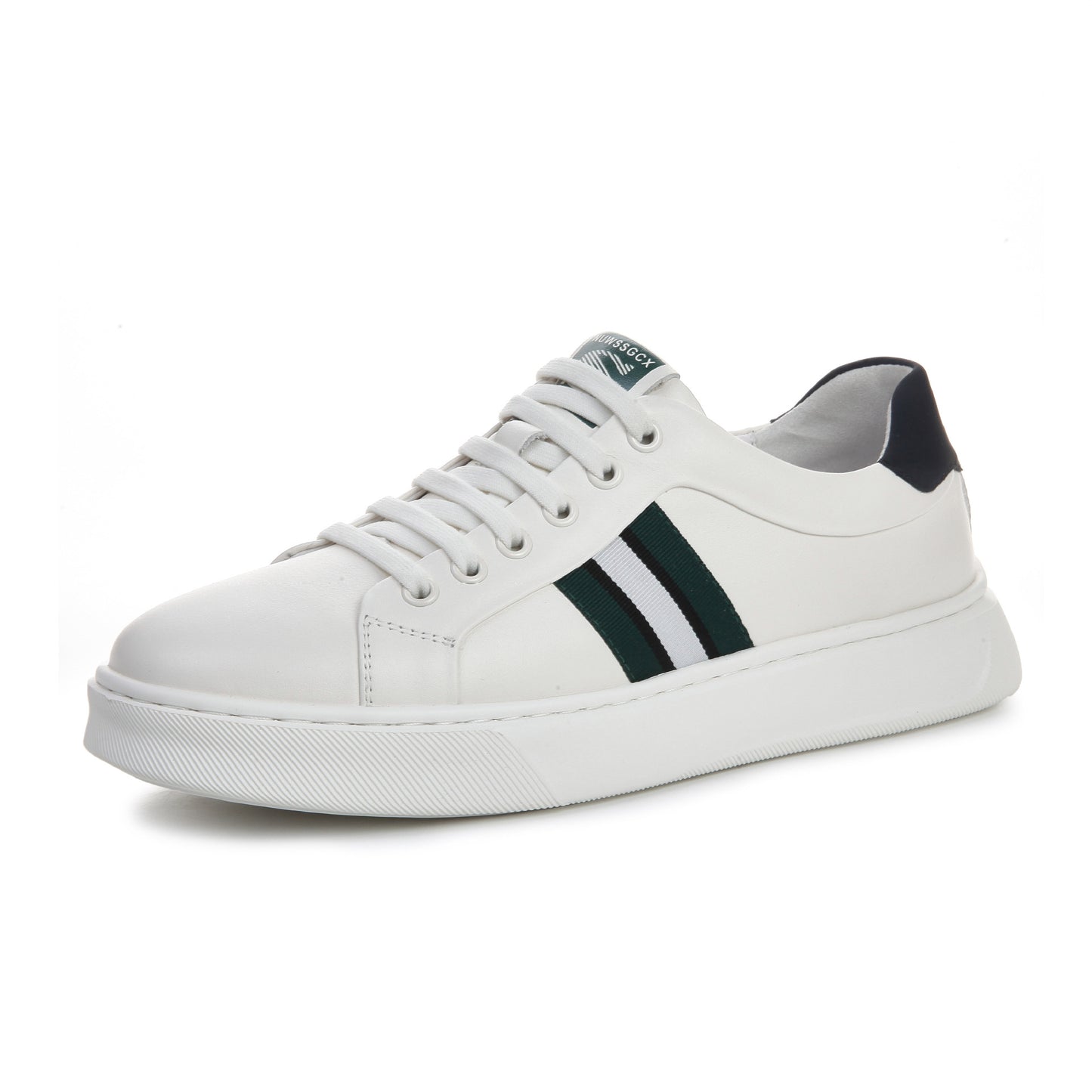 Men's White Spring Flat Sports Fashionable Korean Style Genuine Fashion Lightweight Casual Shoes