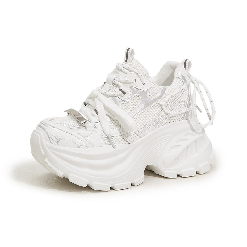 Women's Platform Dad Spring Fashionable Small Height Sneakers