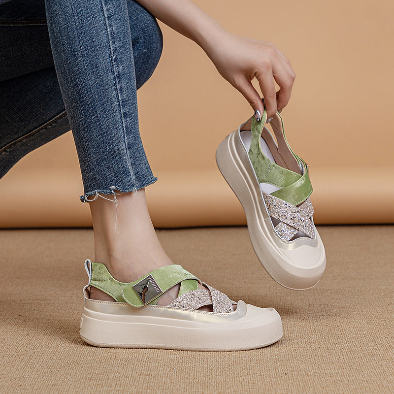 Women's Flat Versatile Outdoor Hollowed Toe Box Sandals