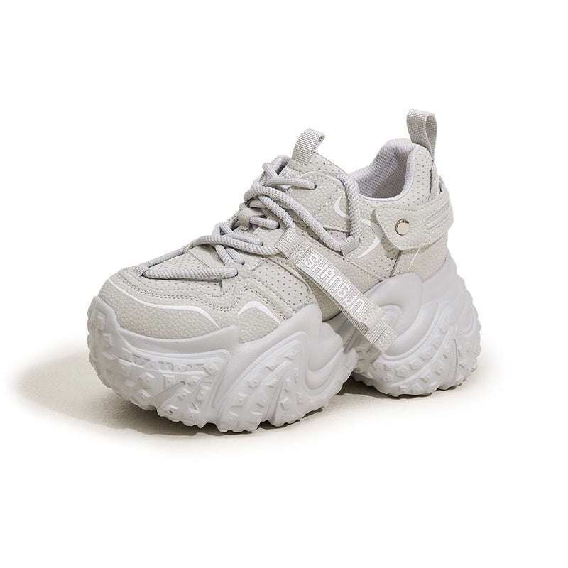 Women's Increasing Insole Dad Spring Breathable Fashion Muffin Women's Sports Shoes