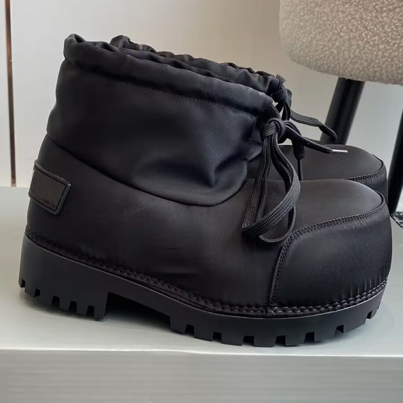 Women's & Men's Drawstring Big Toe Outdoor Thick Bottom Ski Ugly Cute Warm Women's Snow Boots