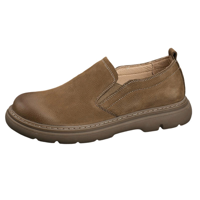 Men's Cowhide Slip-on Summer Daily Commuting Easy Men's Shoes