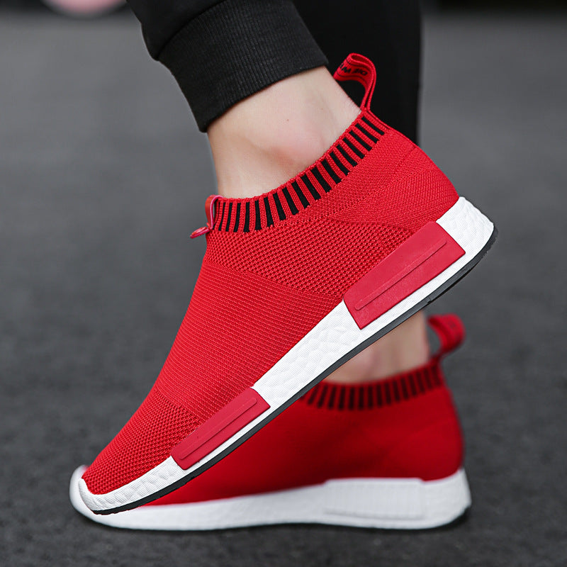 Men's Socks Trendy Flying Woven Sports Korean Casual Shoes