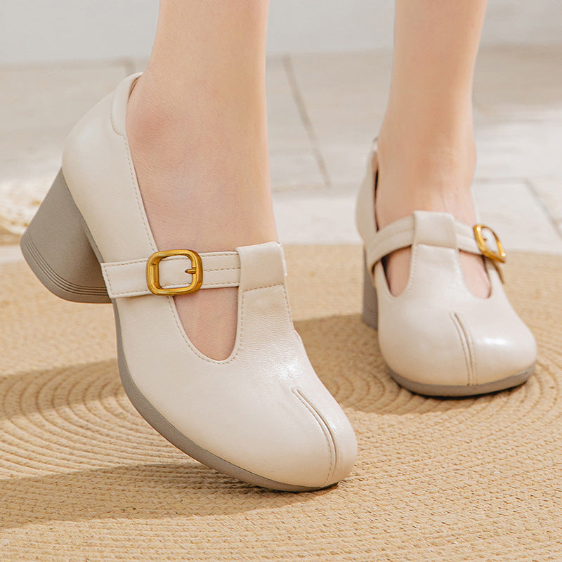 Women's Mom Genuine Soft Bottom Comfortable Breathable Middle-aged Mother Shoes