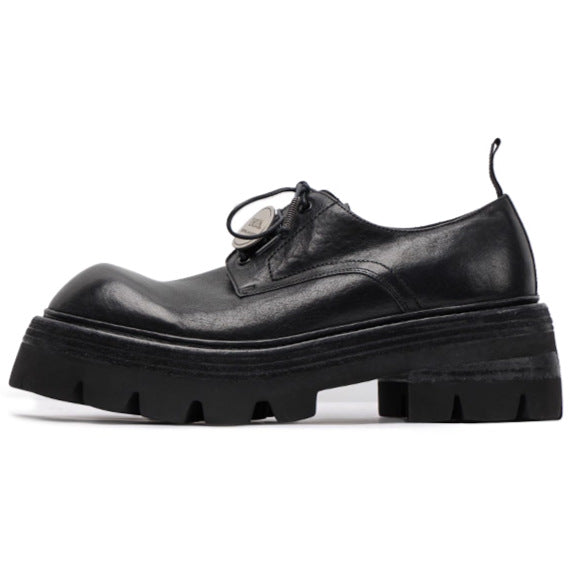Men's Zhang Thick-soled High-grade British Style Foam Bottom Cowhide Leather Shoes