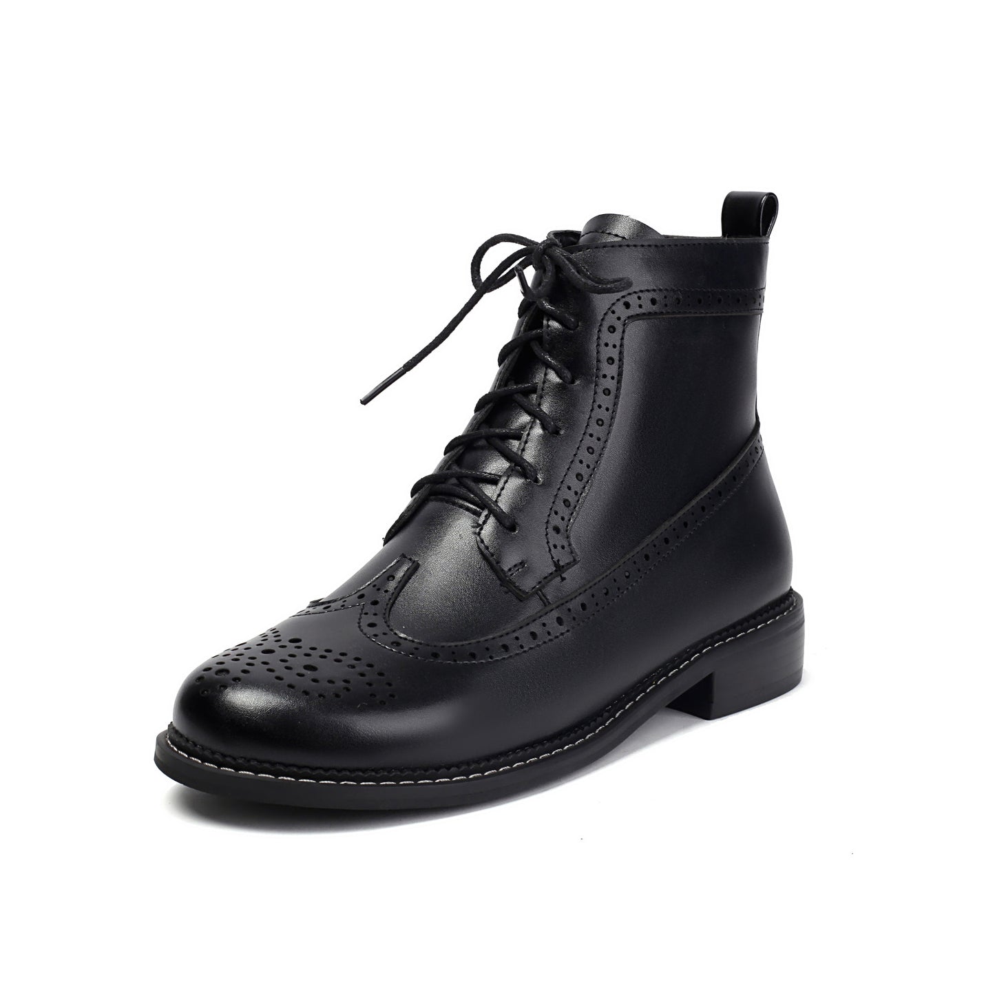 Large Size Spring Chelsea Vintage British Burnt Martin Women's Leather Boots