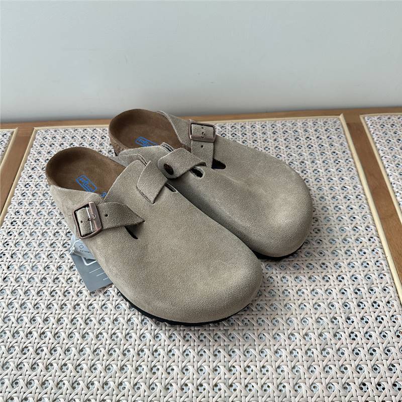Women's Retro Closed Toe Half Outer Wear Slip-on Lazy Flat Thick-soles Slippers