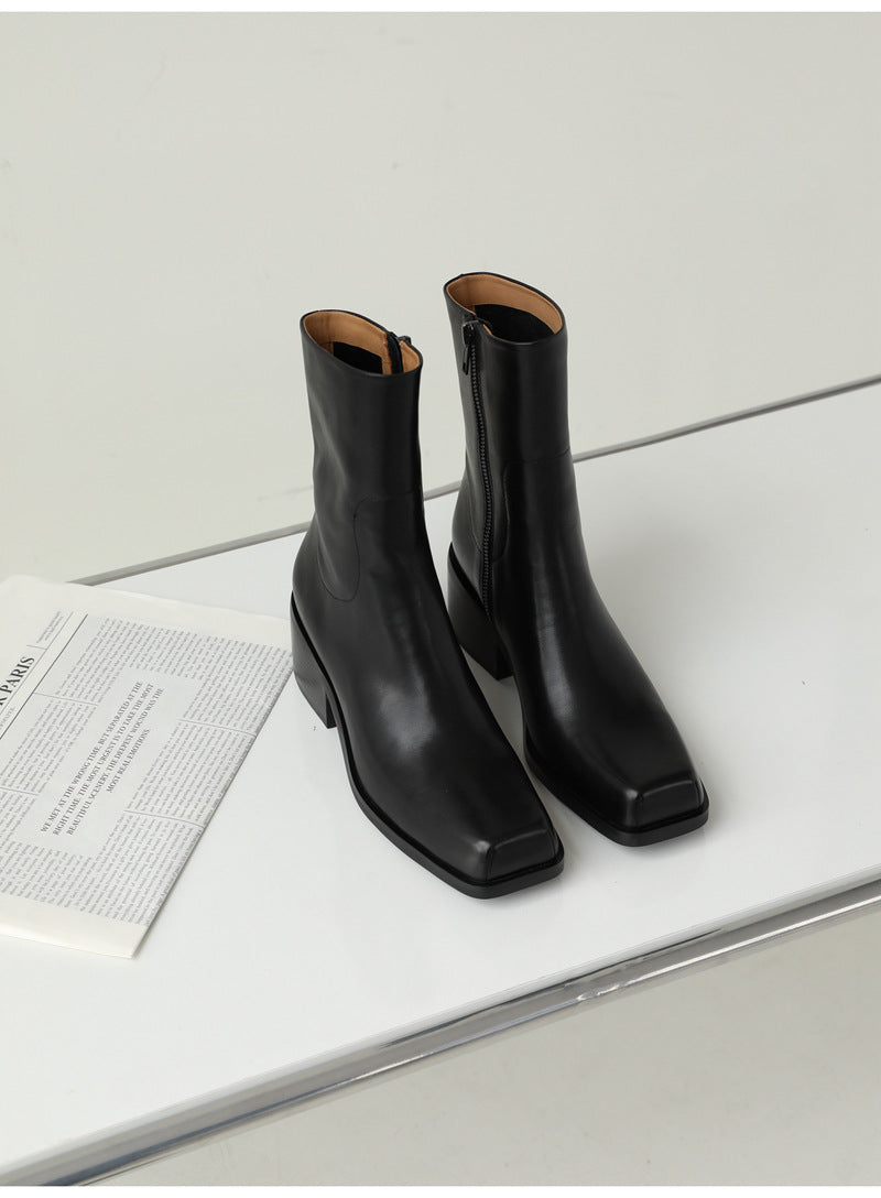 Women's Street Ankle For Kim Middle Chunky Boots