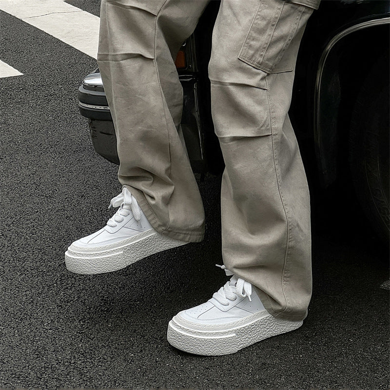 Couple Platform Versatile Breathable Skateboard Light Men's Board Shoes