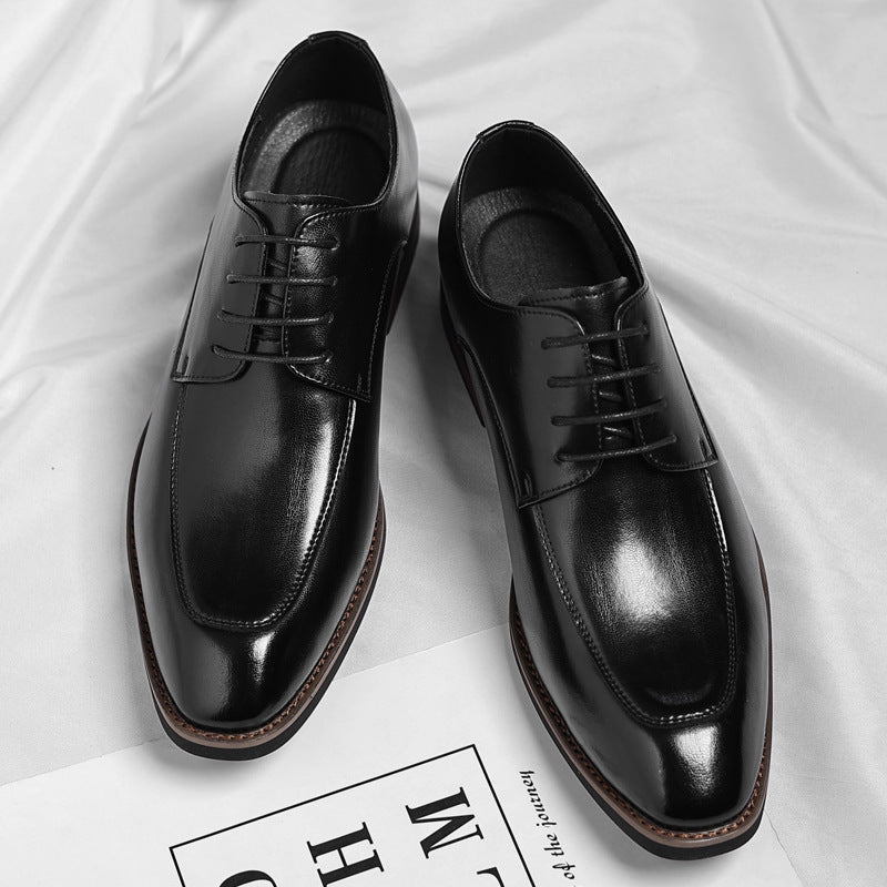 Men's Plus Size Fashion Formal Wear Trendy Men's Business Leather Shoes