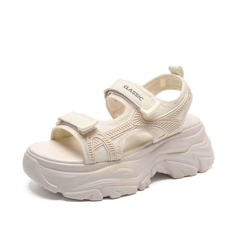 Women's Thick-soled Sports Summer Velcro Beach Breathable Sandals
