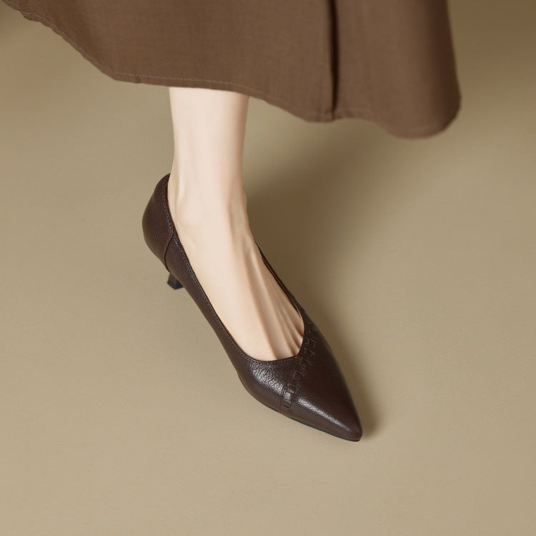 Pointed Toe Pumps Autumn Shallow Mouth Women's Fashion Shoes