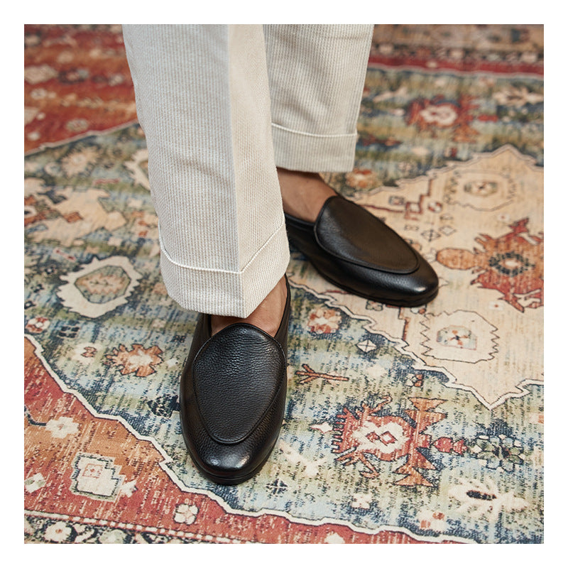 Men's British Trend Round Toe Flat One Heels