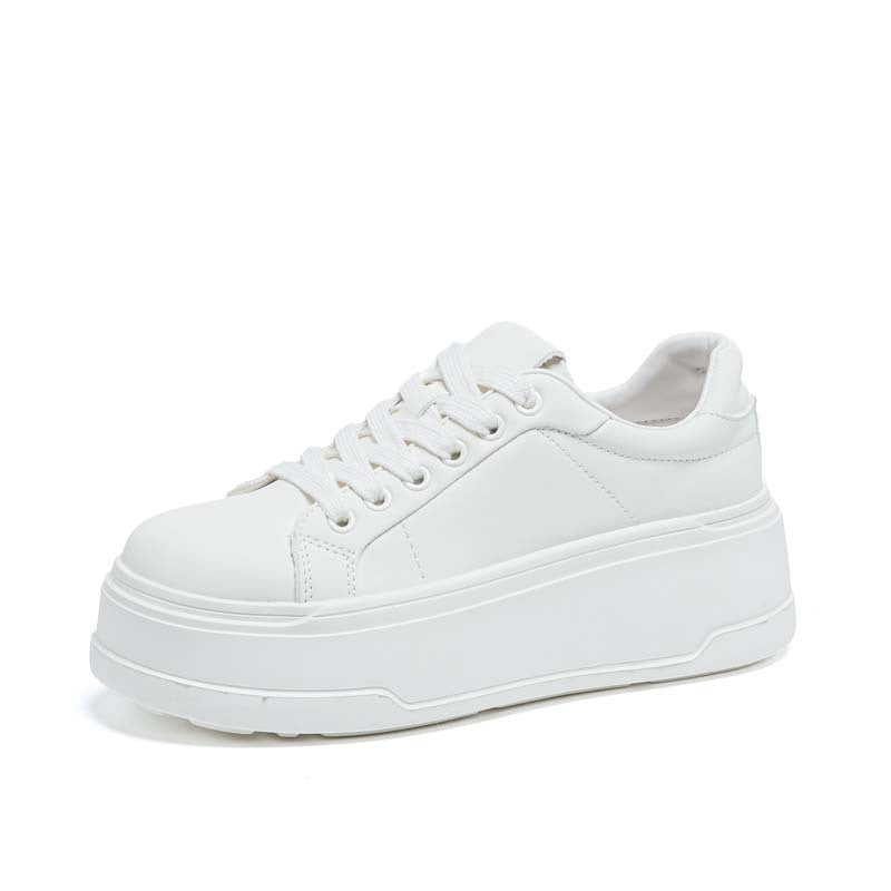 Women's Thick Bottom Heightened Easy Wear Spring Genuine Women's Casual Shoes