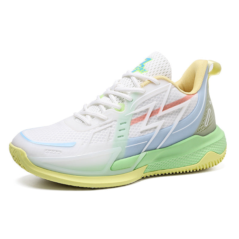 Women's & Men's For Korean Style Fashionable Mesh Breathable Basketball Luminous Shock Men's Sports Shoes