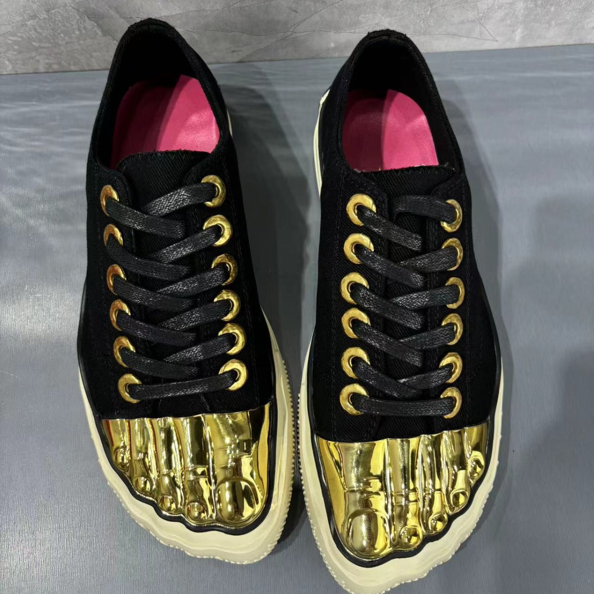 Women's & Men's Gold Toe Skate For Women's Canvas Shoes
