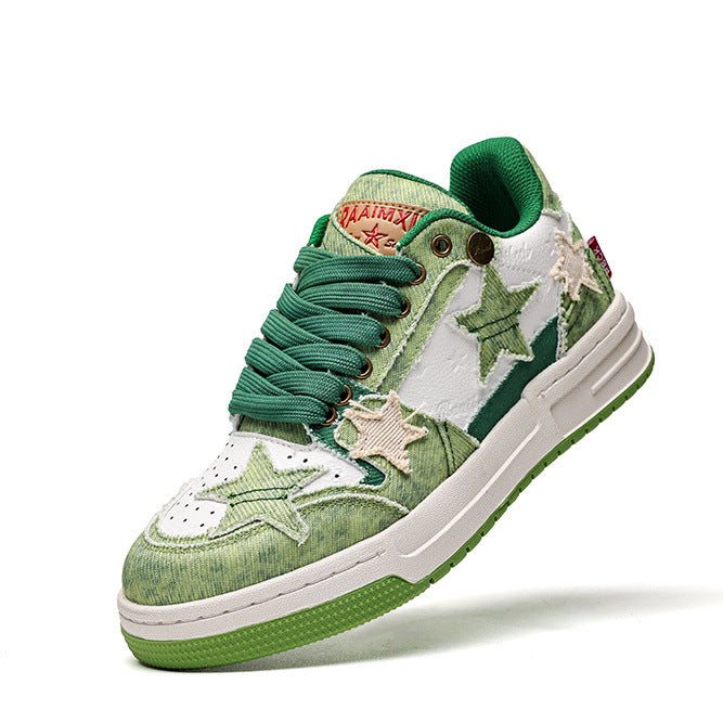 Women's & Men's Wang Star Board Summer Breathable National Fashion Low Men's Shoes