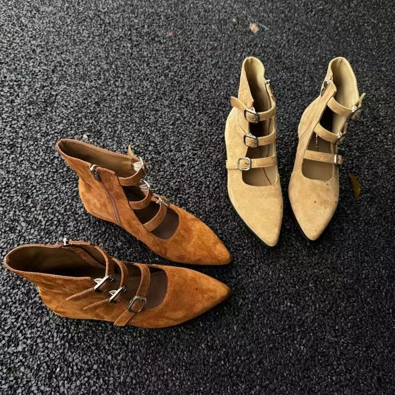 Women's Sheepskin Version Increased Nomadic Style Three Boots