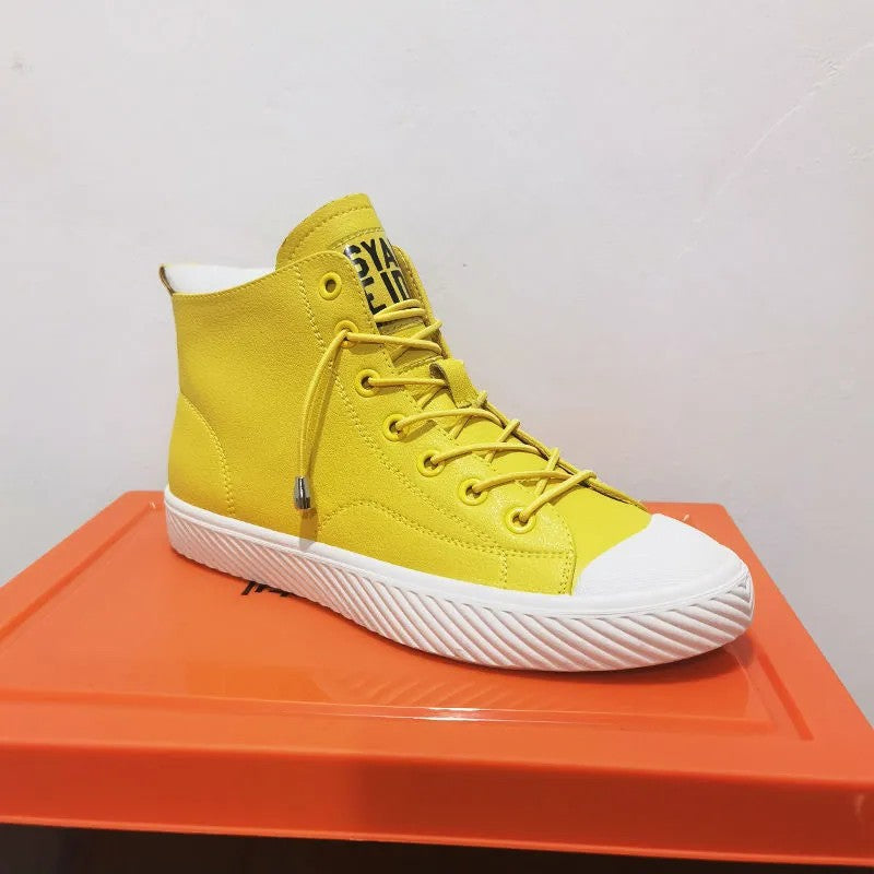 First Layer Cowhide Female Spring Korean Sports Women's Board Shoes
