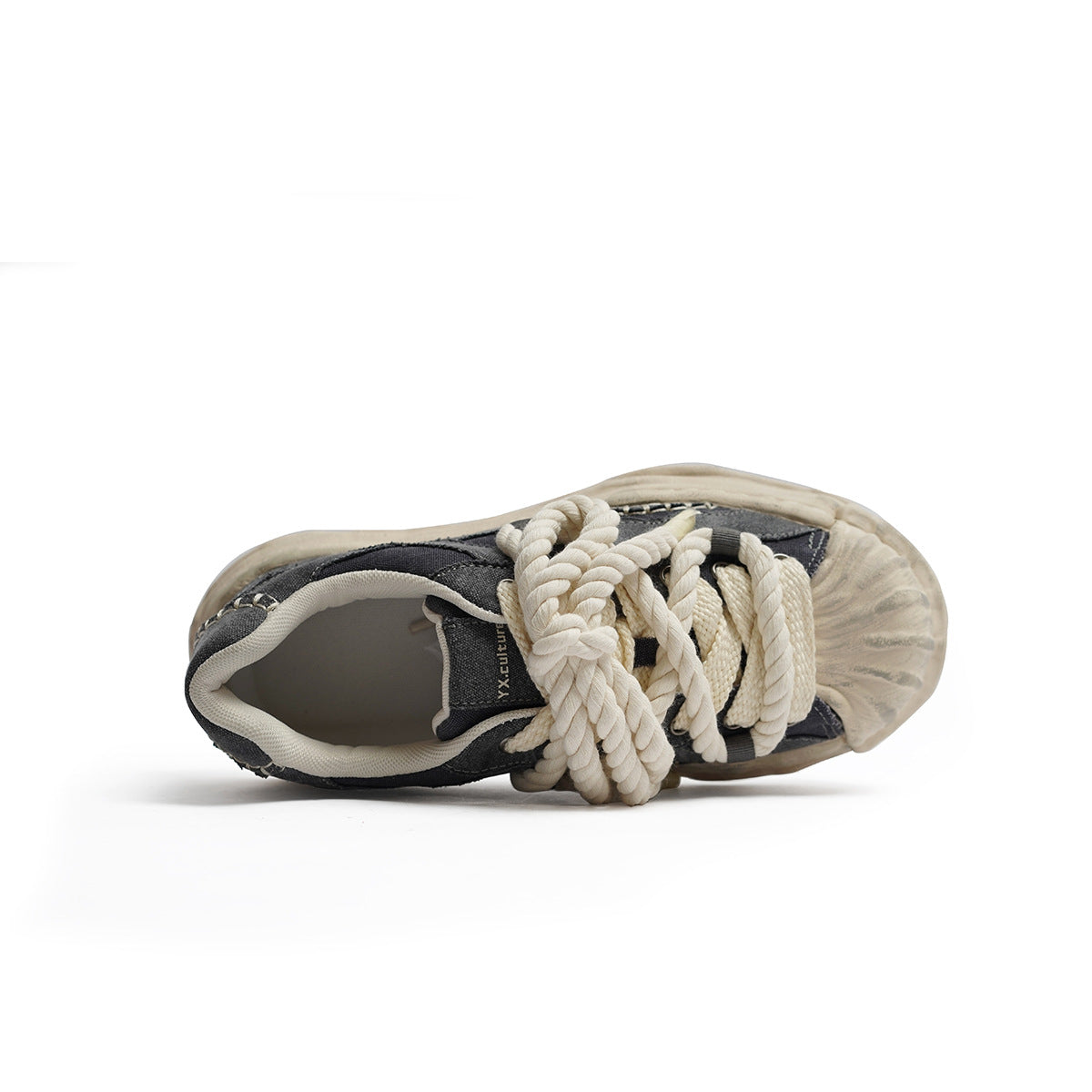 Denim Dissoed Niche Patchwork Retro Breathable Sneakers