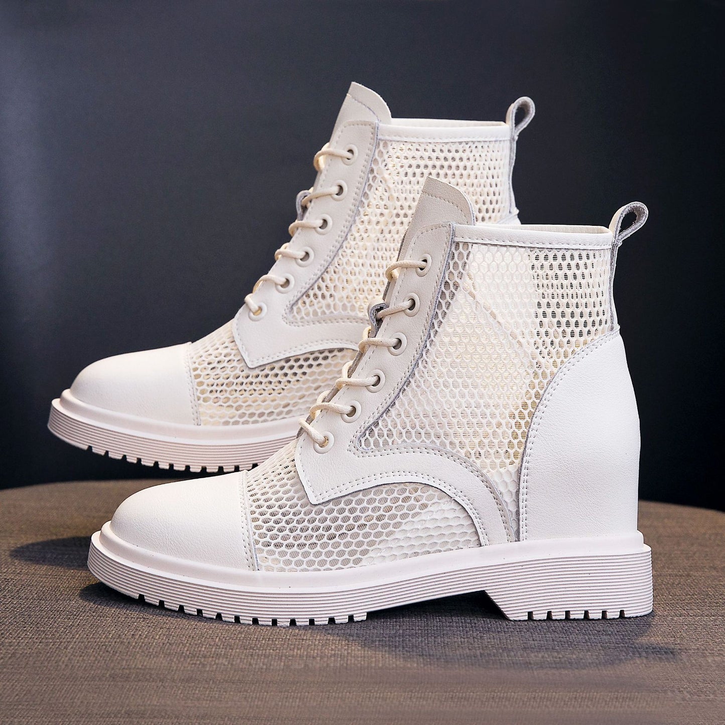 Women's Genuine Elevator Mesh Martin For Summer Boots