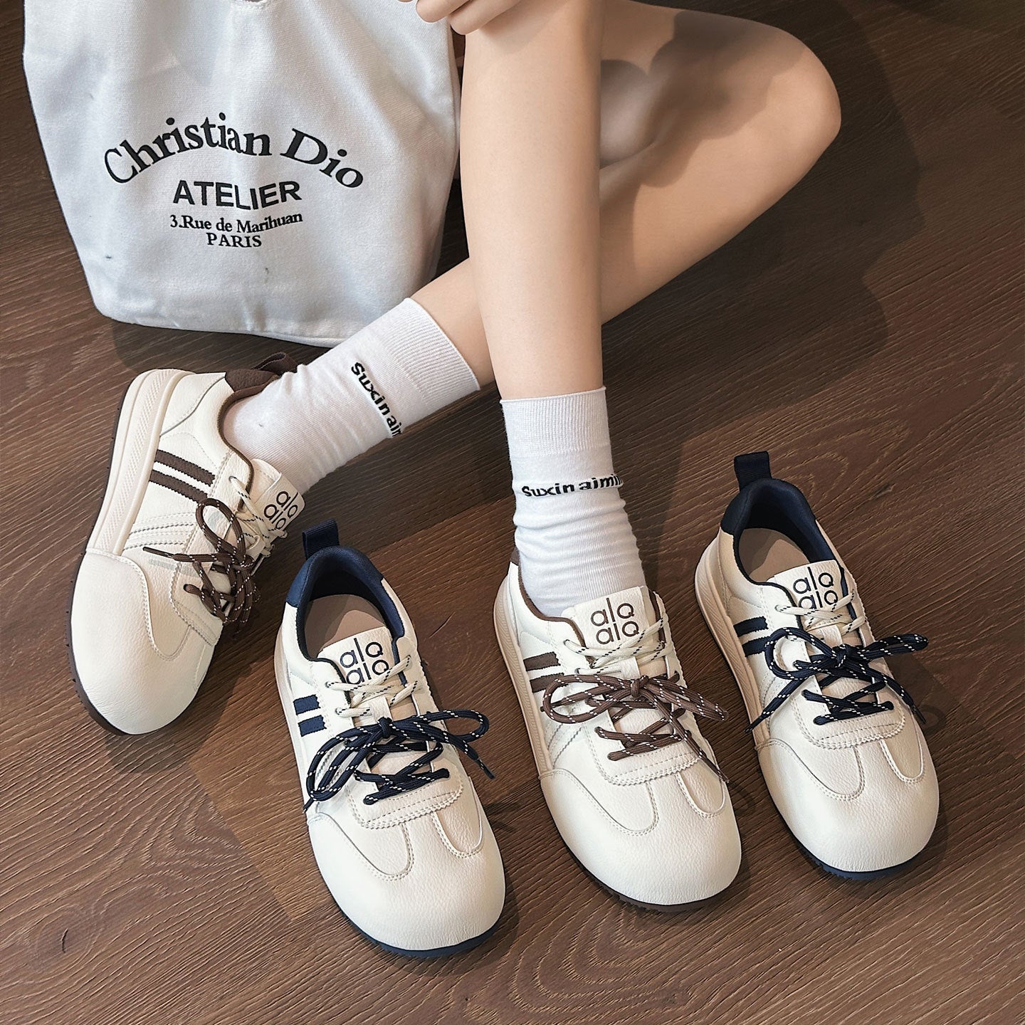 Women's Genuine Platform German Training Autumn Lightweight Women's Casual Shoes