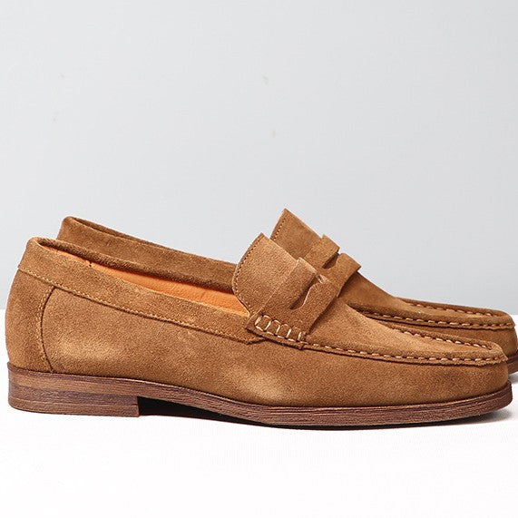 Men's Cowhide Genuine Doug Slip-on Suede Frosted Loafers