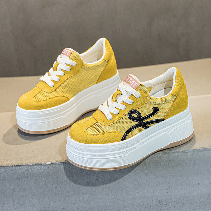 Women's Small Height Increasing Insole Summer Thick Casual Shoes
