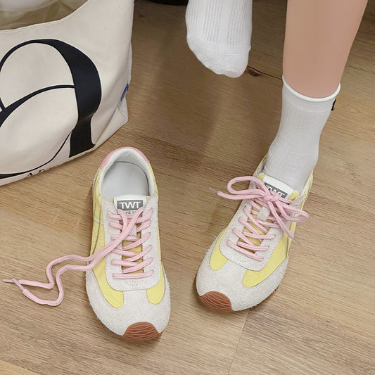 Women's Training Breathable Lightweight Retro Genuine Niche Casual Shoes