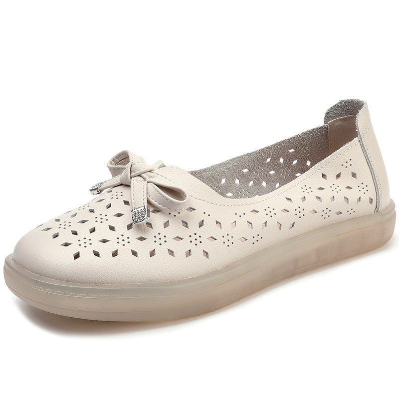 Women's & Men's Genuine Mother Soft Bottom Summer Hole Women's Shoes