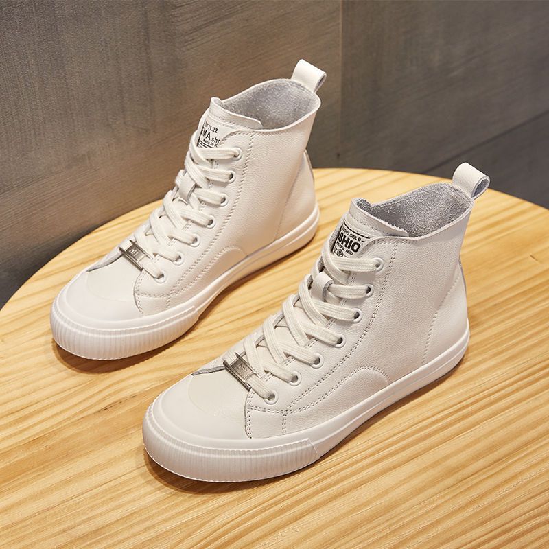 High Top White Female Soft Bottom Skateboard Women's Board Shoes
