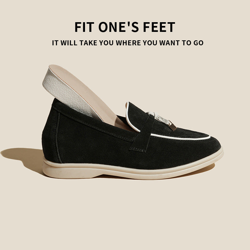 Women's Bottom England Style Comfortable Slip-on With Loafers