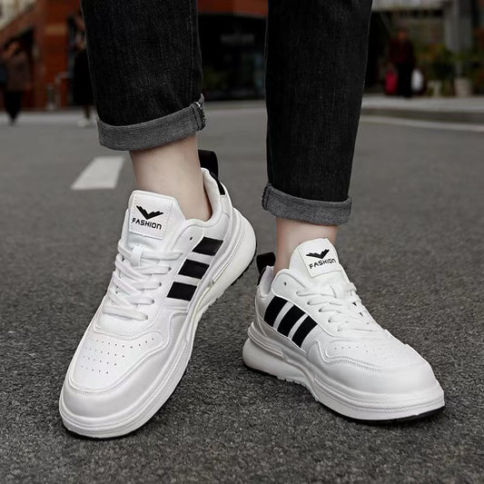 Men's Extra Large Platform White Trendy Dad Sneakers