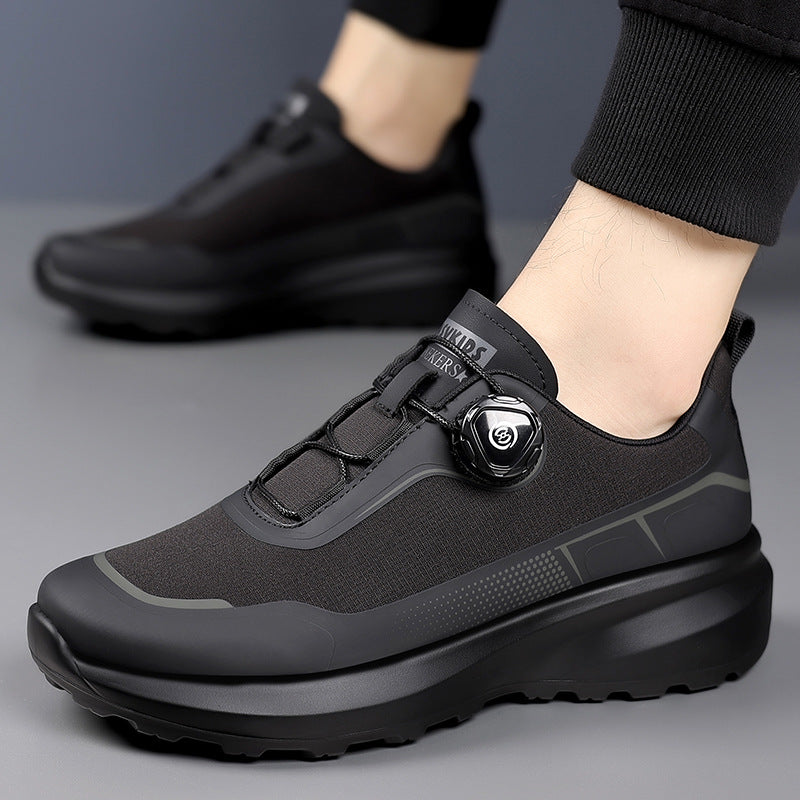 Men's Spring Thick Bottom Rotating Buckle Soft Fashionable Hiking Outdoor Men's Shoes