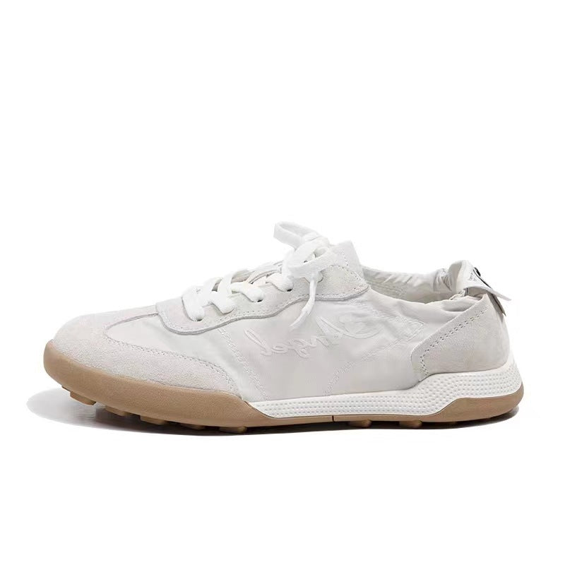 Multicolor Round Toe Lace Up Breathable Casual Shoes