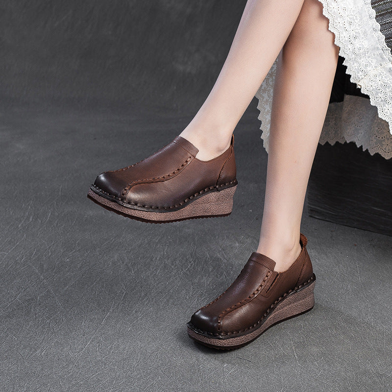 Women's Wedge Comfortable Slip-on Mom Match Pumps Casual Shoes
