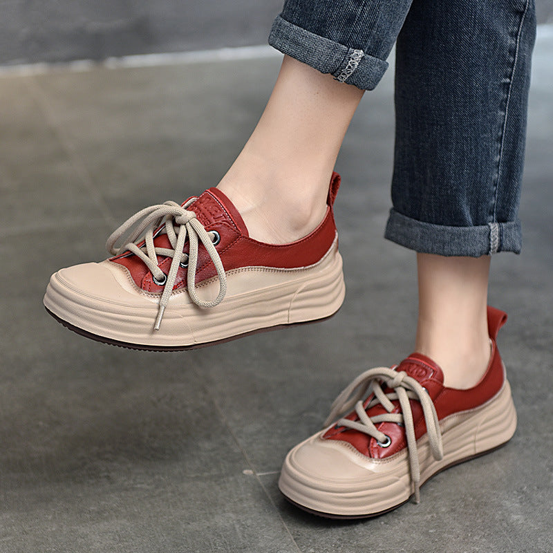 Women's Spring Round Head Soft Bottom Pumps First Layer Women's Casual Shoes