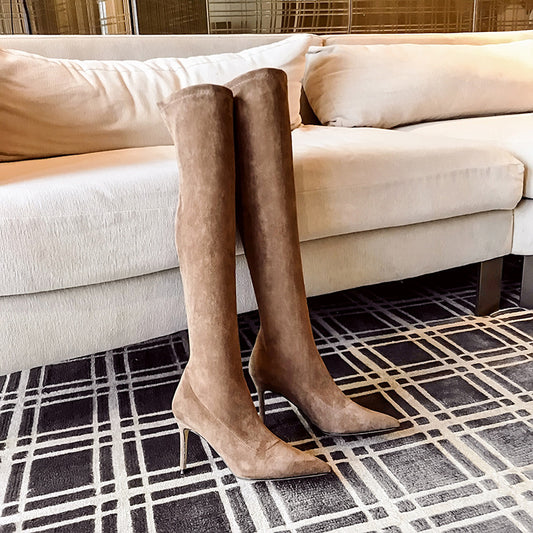 Women's Over The Knee No Drop Tube Heels