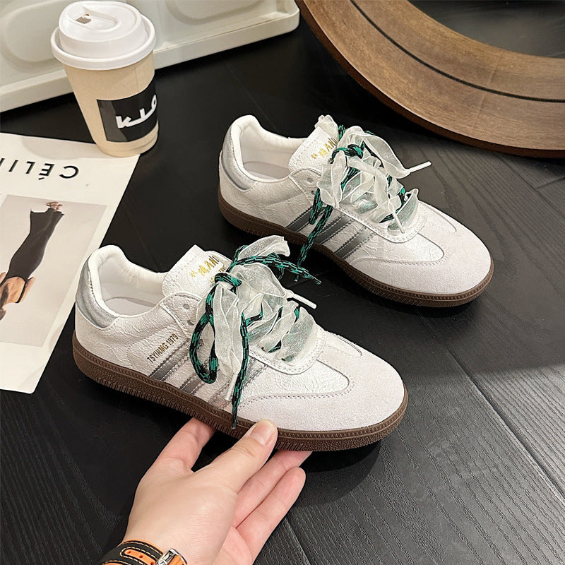 Women's Lace Genuine German Training For Spring Soft Bottom Casual Shoes